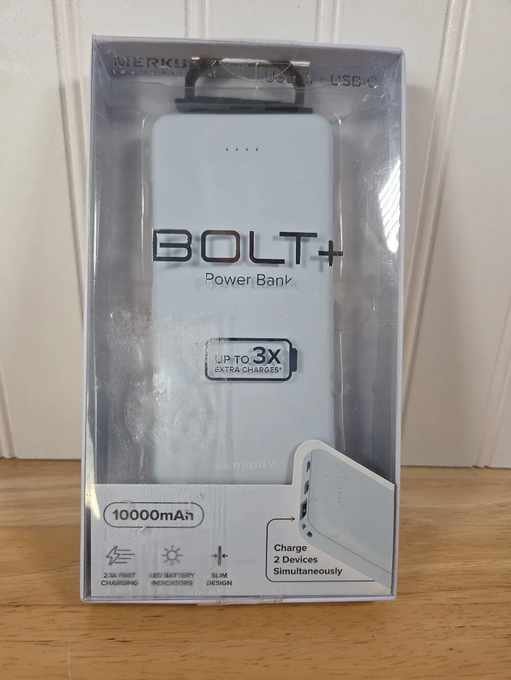 BOLT+ 10000mAh Power Bank Merkury Charger